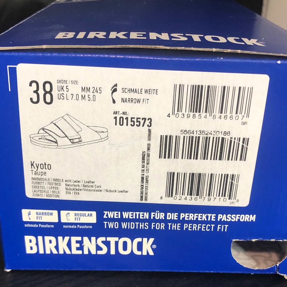 Birkenstock Brown Suede Footbed Sandals - Picture 13 of 16